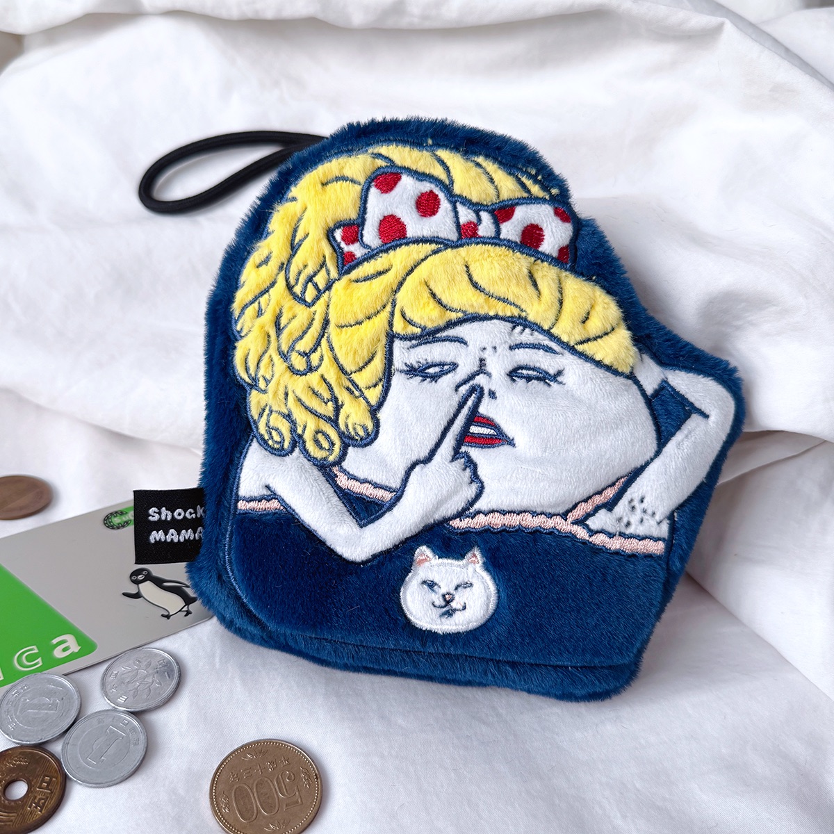 豬鼻女 刺繡零錢包