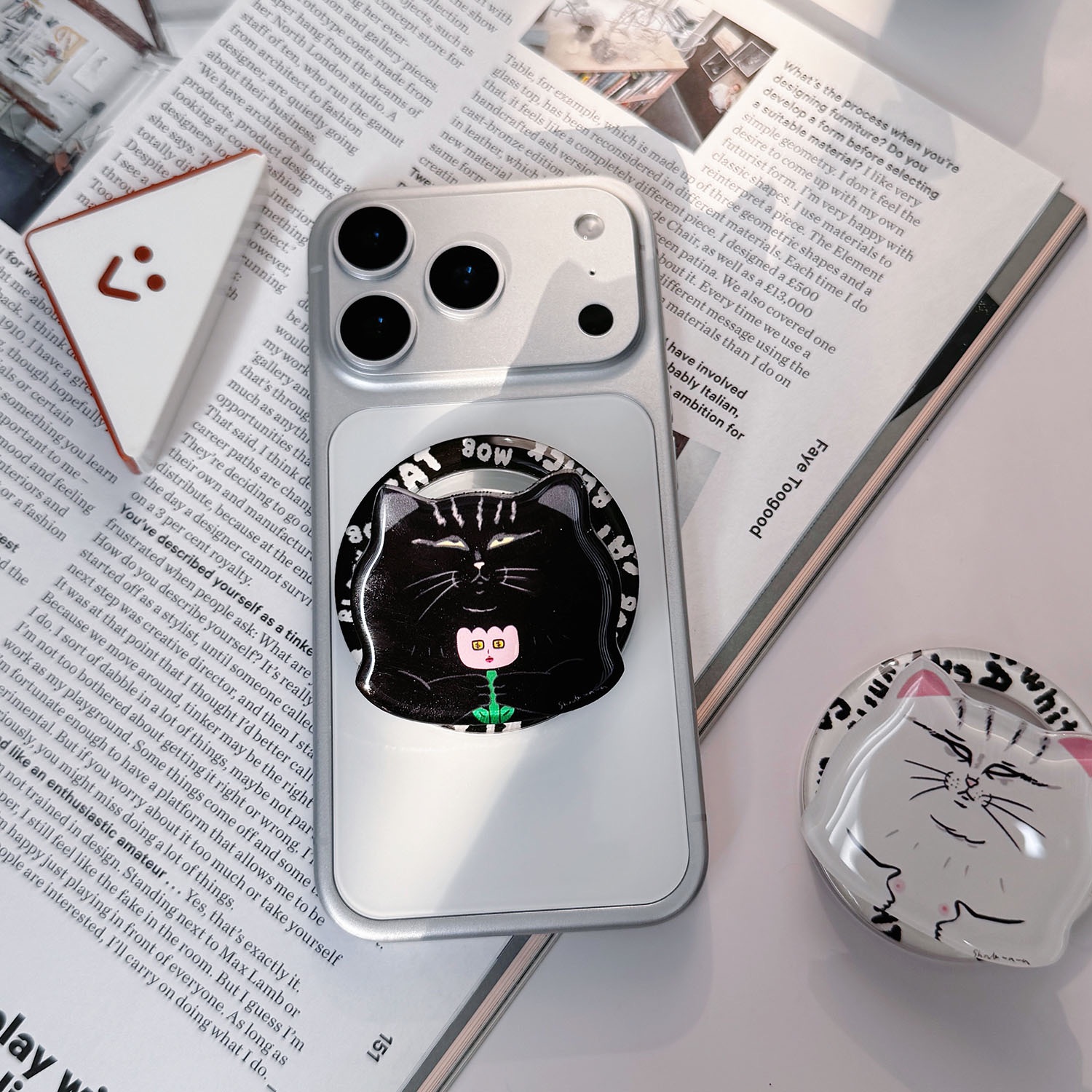 蛋定貓貓 磁吸手機支架 MagSafe （2款）