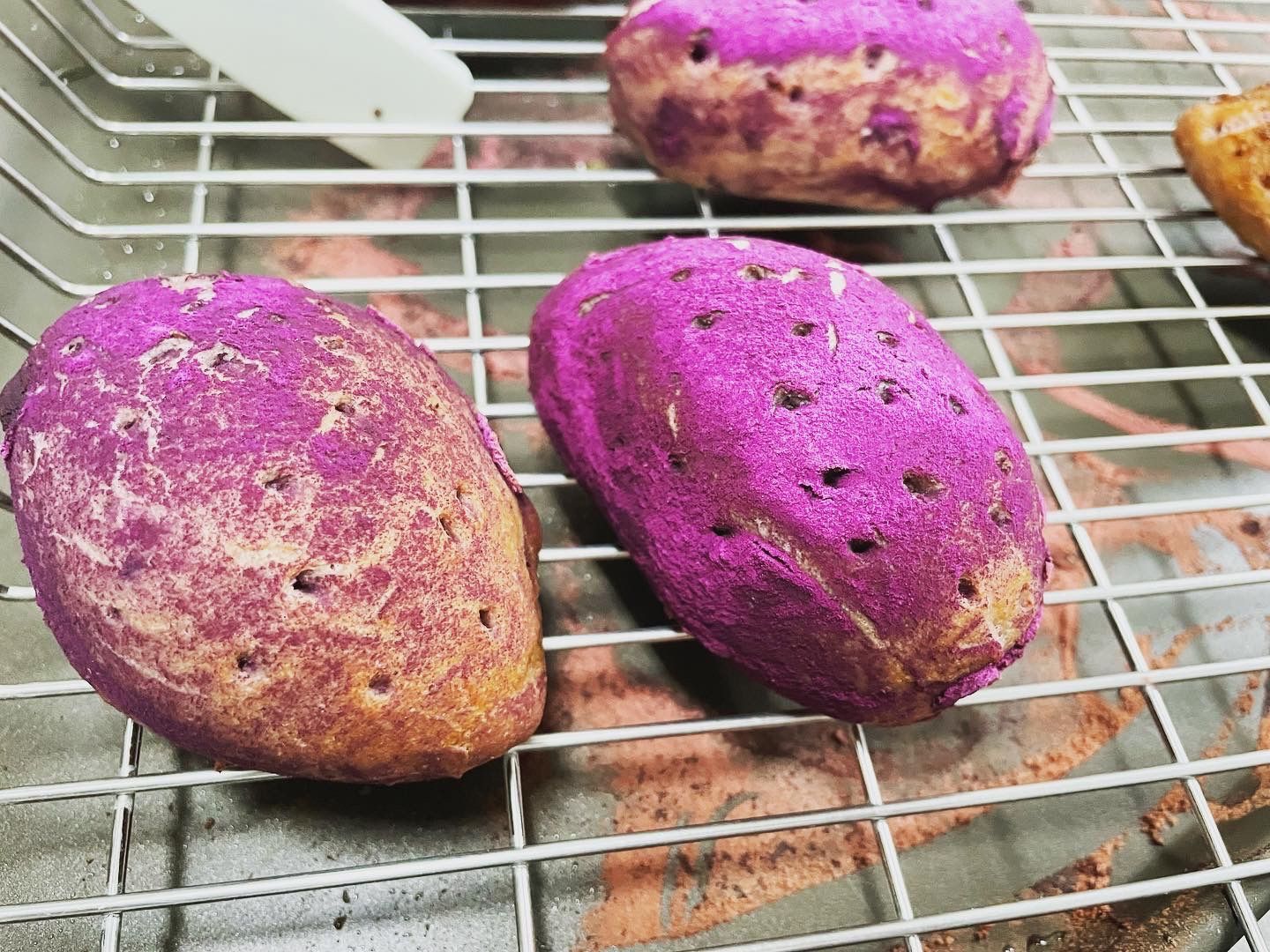 無麩夯憨吉紫薯米麵包/3顆一袋（無蛋奶）。
