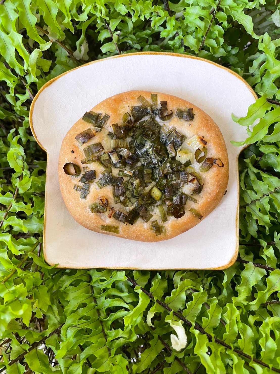 無麩蔥蔥米麵包/3顆一袋（無蛋奶/無黃豆/無糖/五辛素）。