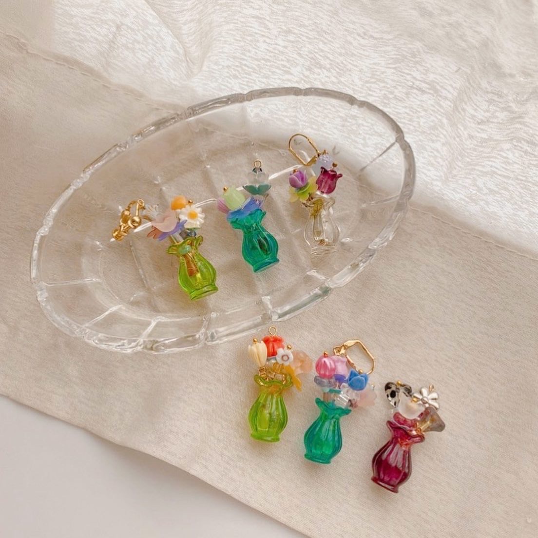 設計款花瓶耳環 無現貨需客製討論！