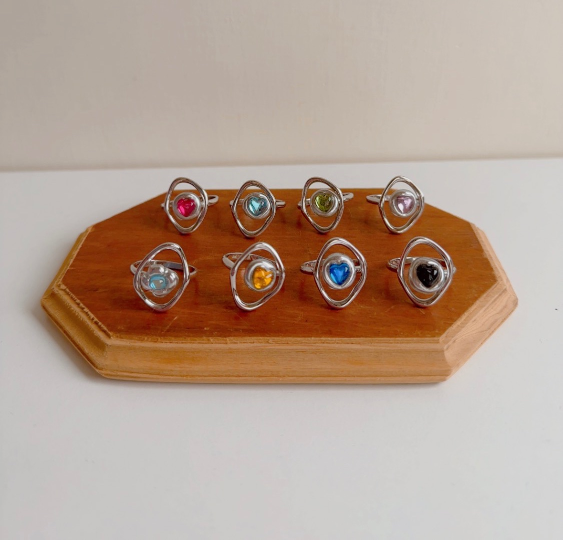 無現貨等10工作日925純銀眼波寶石戒指 戒圍8-13號適合