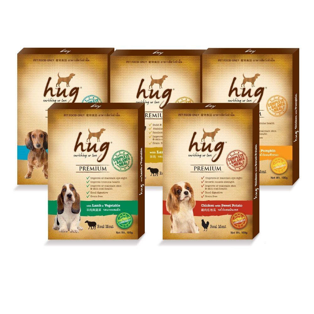Hug哈格無穀狗餐包100g【澳洲配方，完整均衡無穀】【超取限40包】