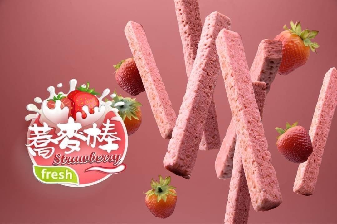 草莓蕎麥棒