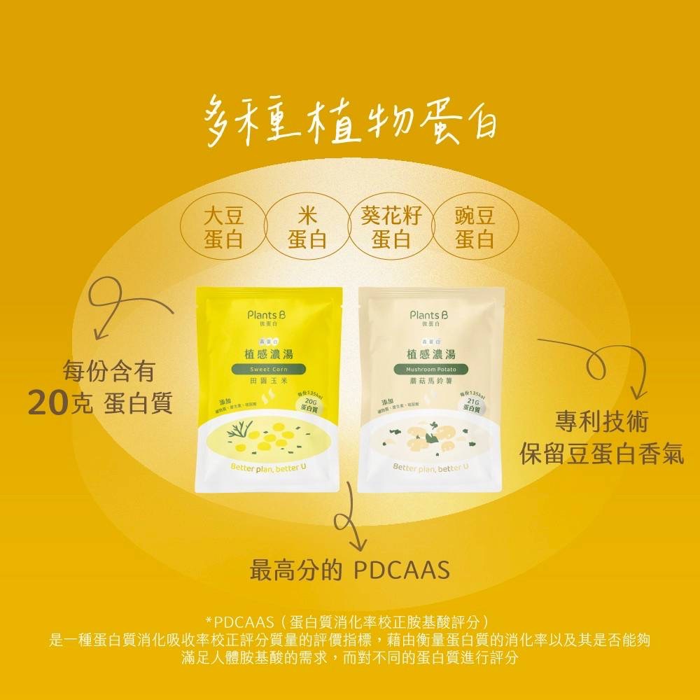 PlantsB彼蛋白 高蛋白植感濃湯 隨身包35克 （全素）