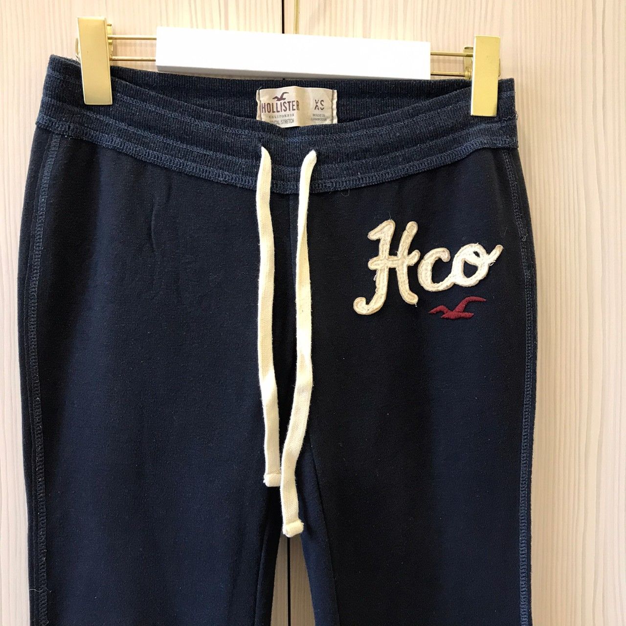 美國🇺🇸 正貨 真品 Hollister HCO 海鷗 經典款 運動風 休閒抽繩合身直筒