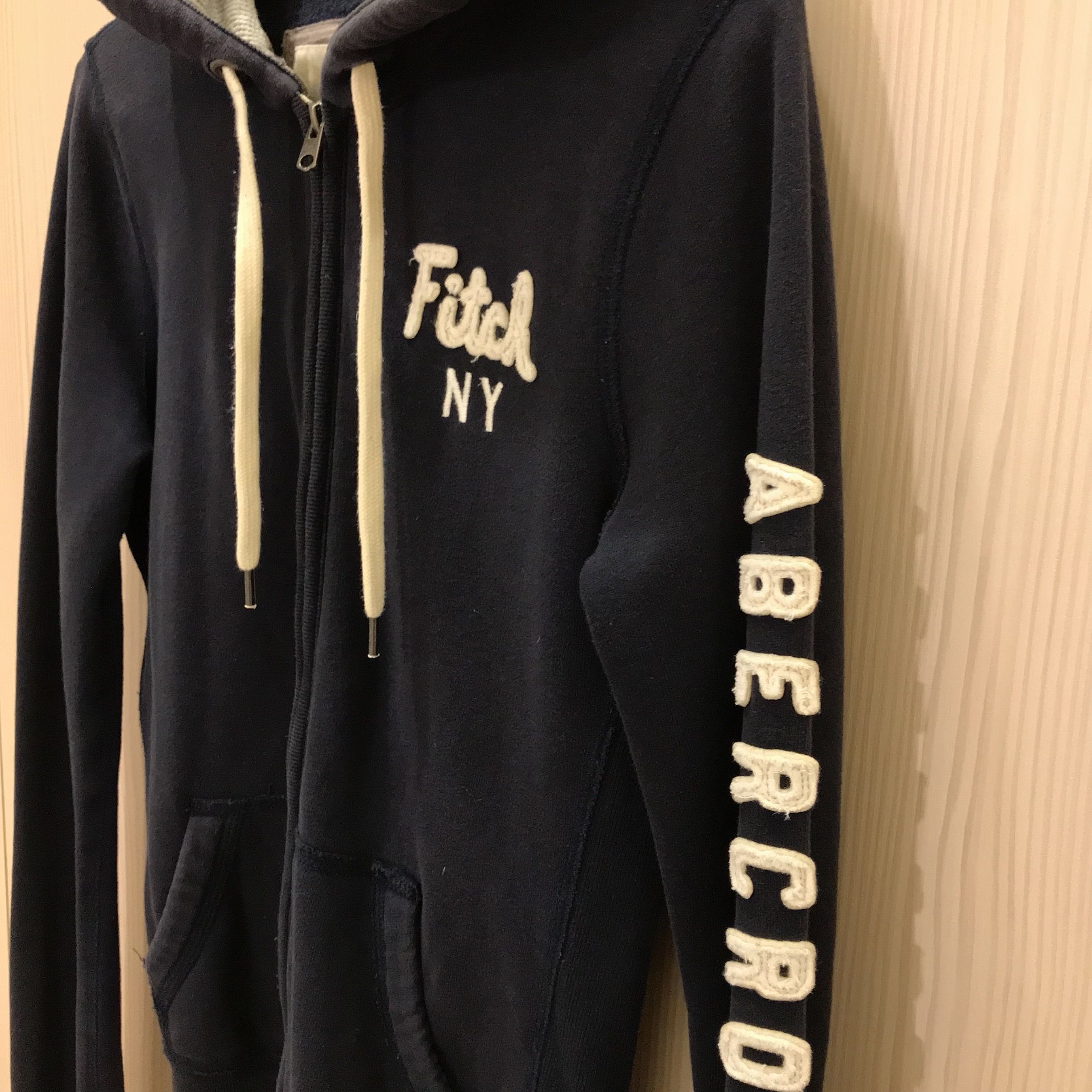 美國 Abercrombie ＆ Fitch AF 經典款式 連帽毛巾圈外套 休閒外套 連帽外套 棉質外套 正貨 真品