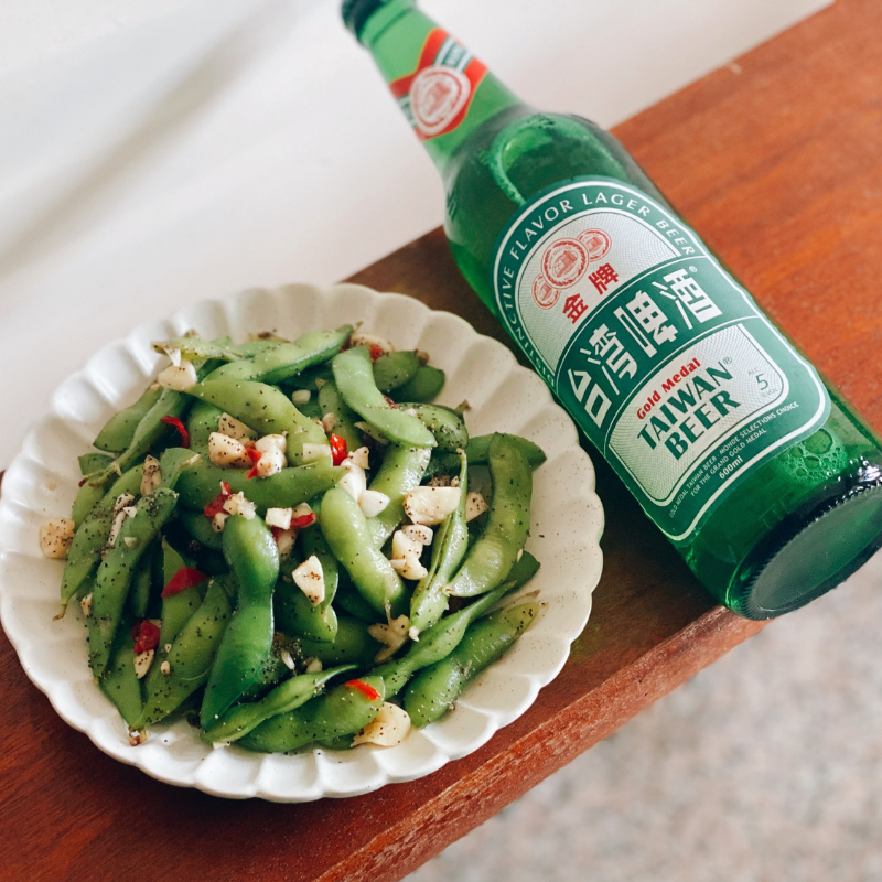 凍蒜毛豆（溫和微辣）/（圖片內有成份，營養標示）