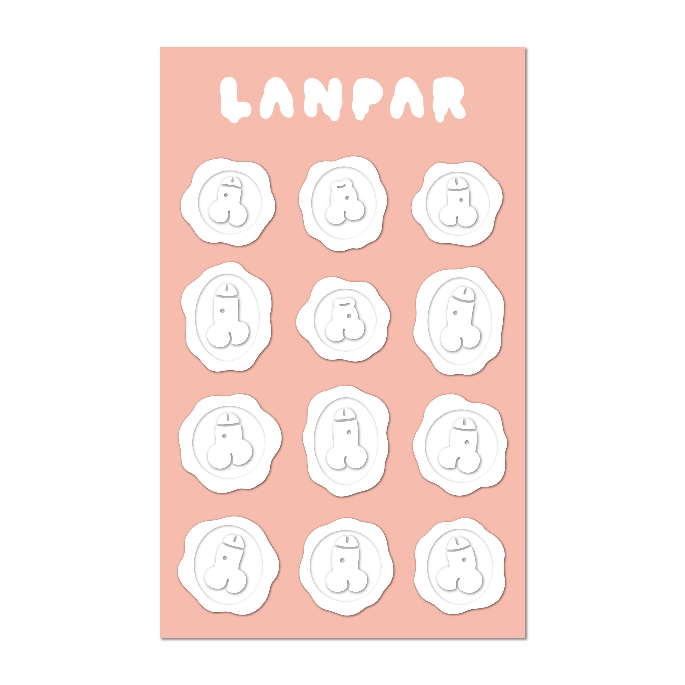 Lanpar 仿封蠟貼紙｜