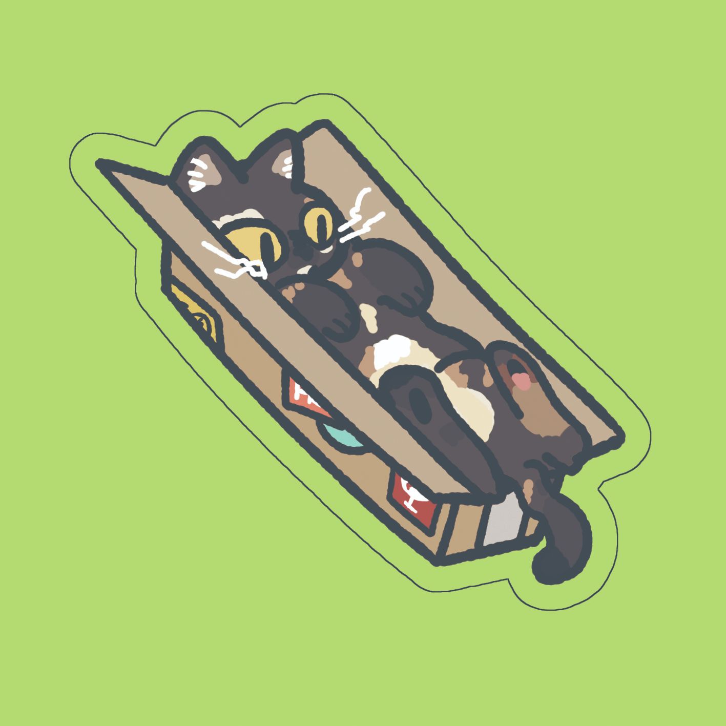 NEW【原創】炭炭貓壓克力磁鐵