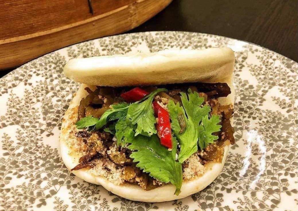 三杯燒肉刈包