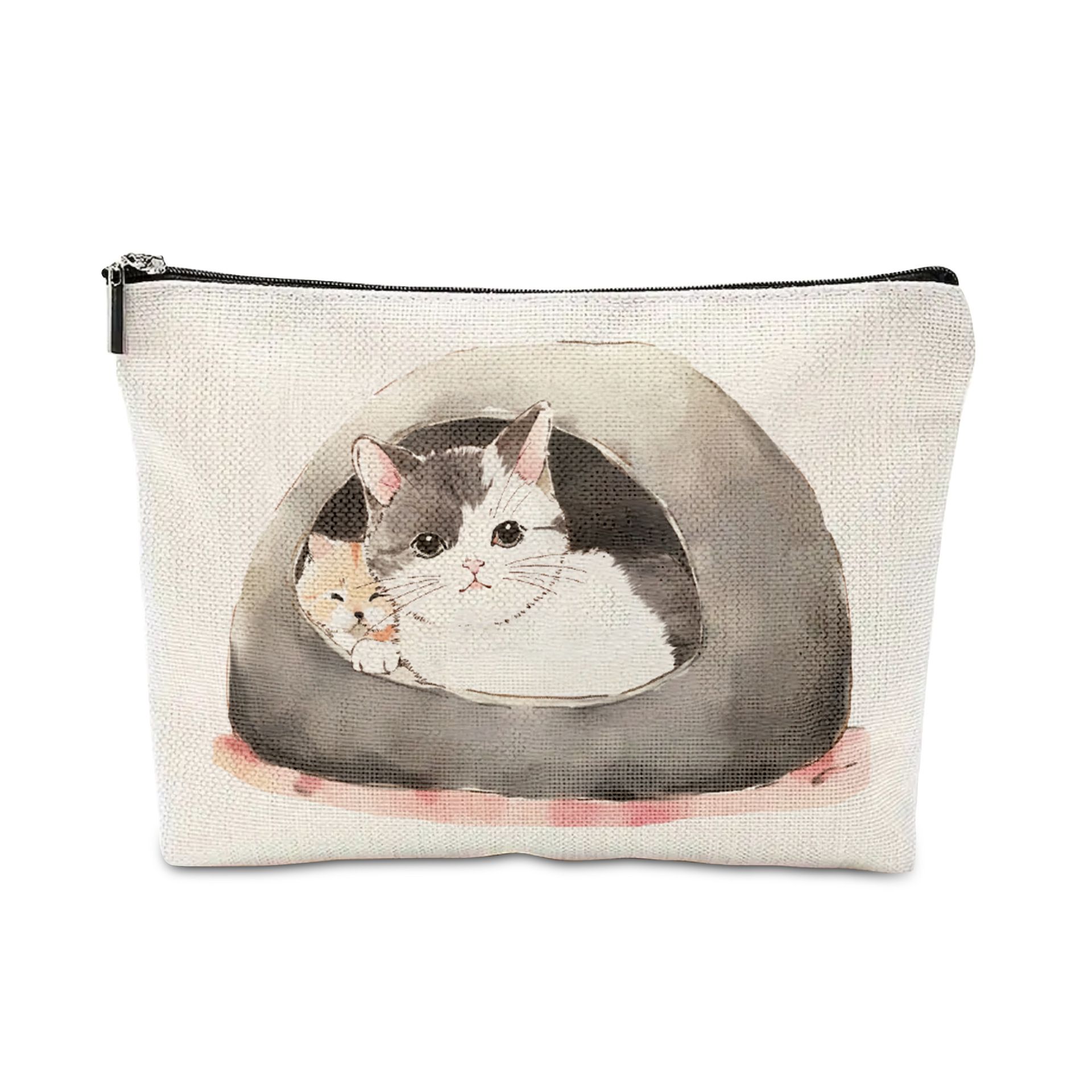 《貓咪萌寵手拿包/化妝包》用有貓的袋子裝貓的東西!