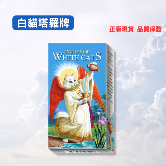 整副牌都有貓！《正版白貓塔羅牌-正常版》萬能的天喵啊~請問我的命運是....