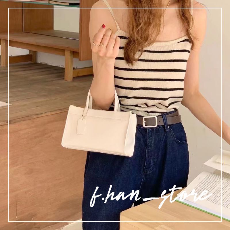 韓國休閒愜意簡約小方包