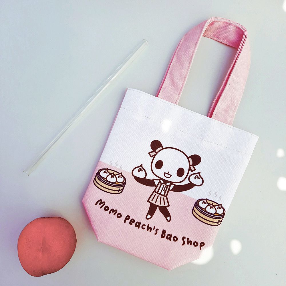 防潑水飲料袋 - 熊貓桃子的包子店