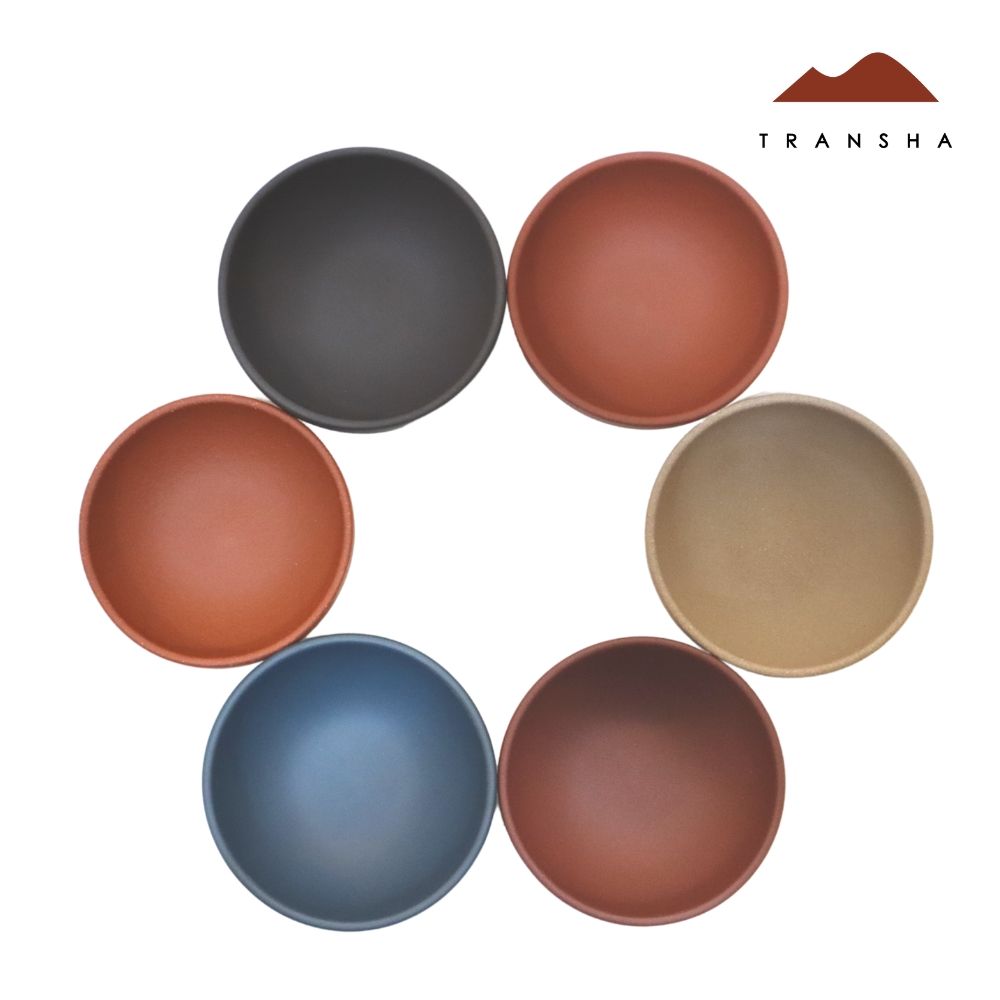 【唐泉Transha】紫砂杯系列  六色杯紫砂杯組（一組6個）