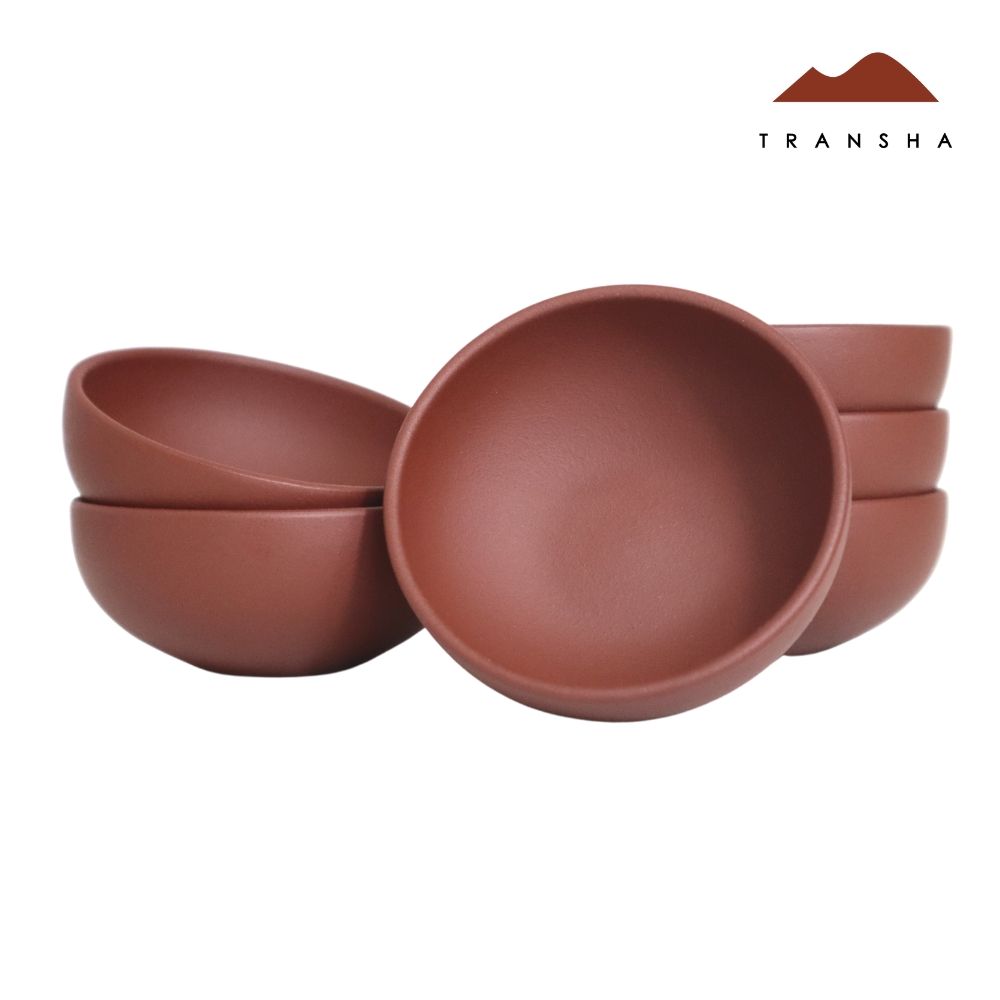 【唐泉Transha】紫砂杯系列  紫砂杯組（一組6個）