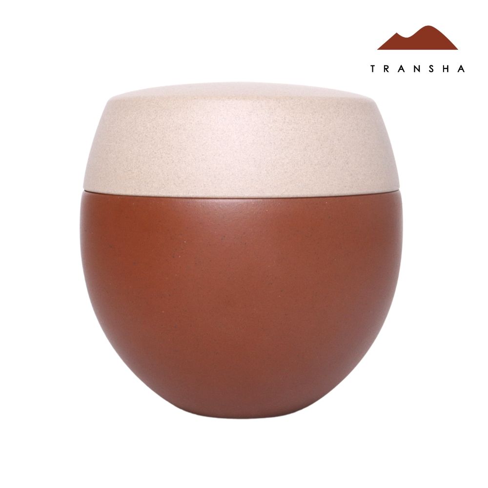 【唐泉茗茶】段泥粉漿雙色紫砂茶葉罐