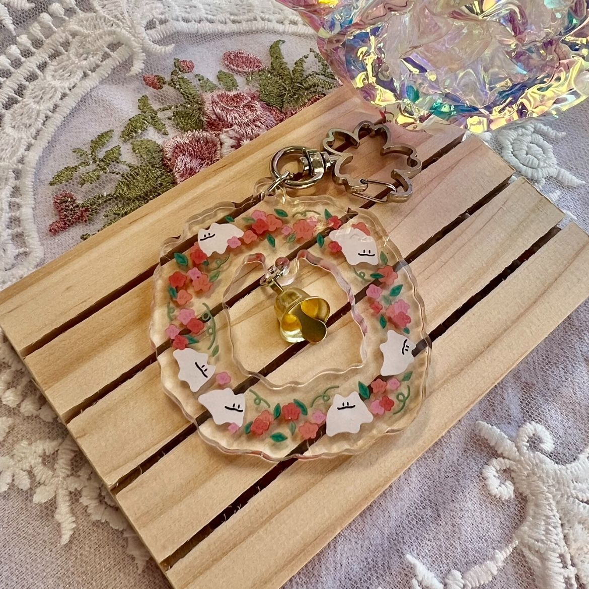 小方塊花圈吊飾