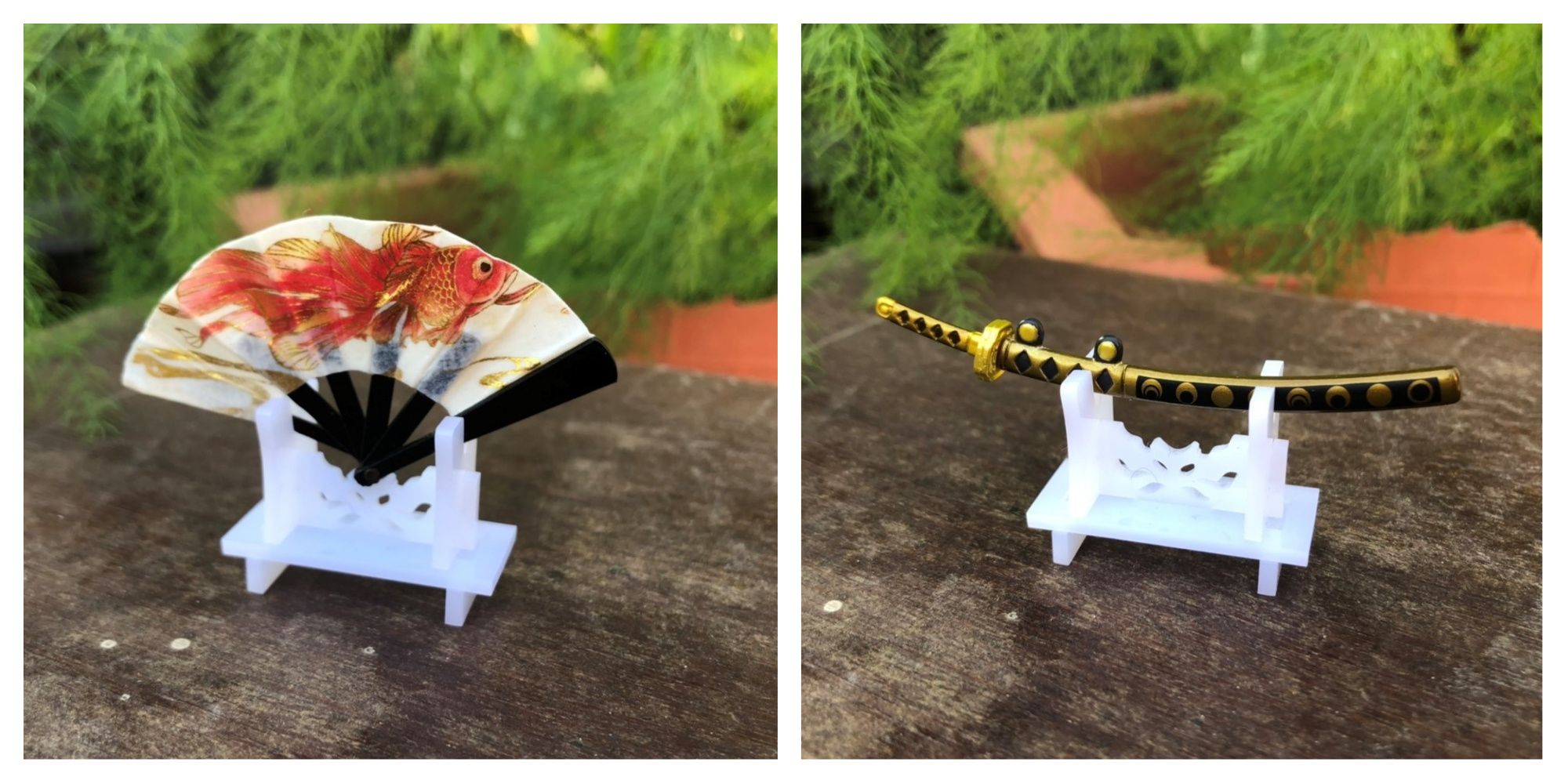 娃用扇座/武器座（黑色）