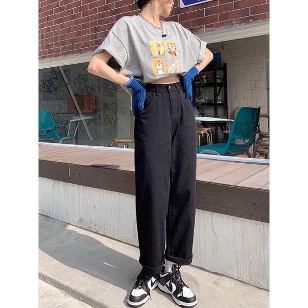現黑s✨夏天必備🌞高腰垂感牛仔褲