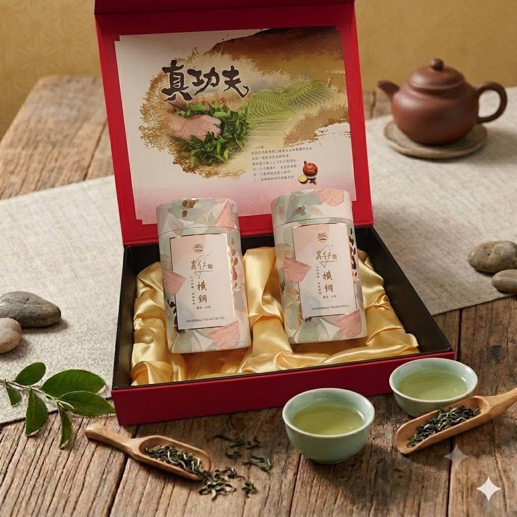 【日盛製茶】真功夫禮盒  大禹嶺茶X2罐