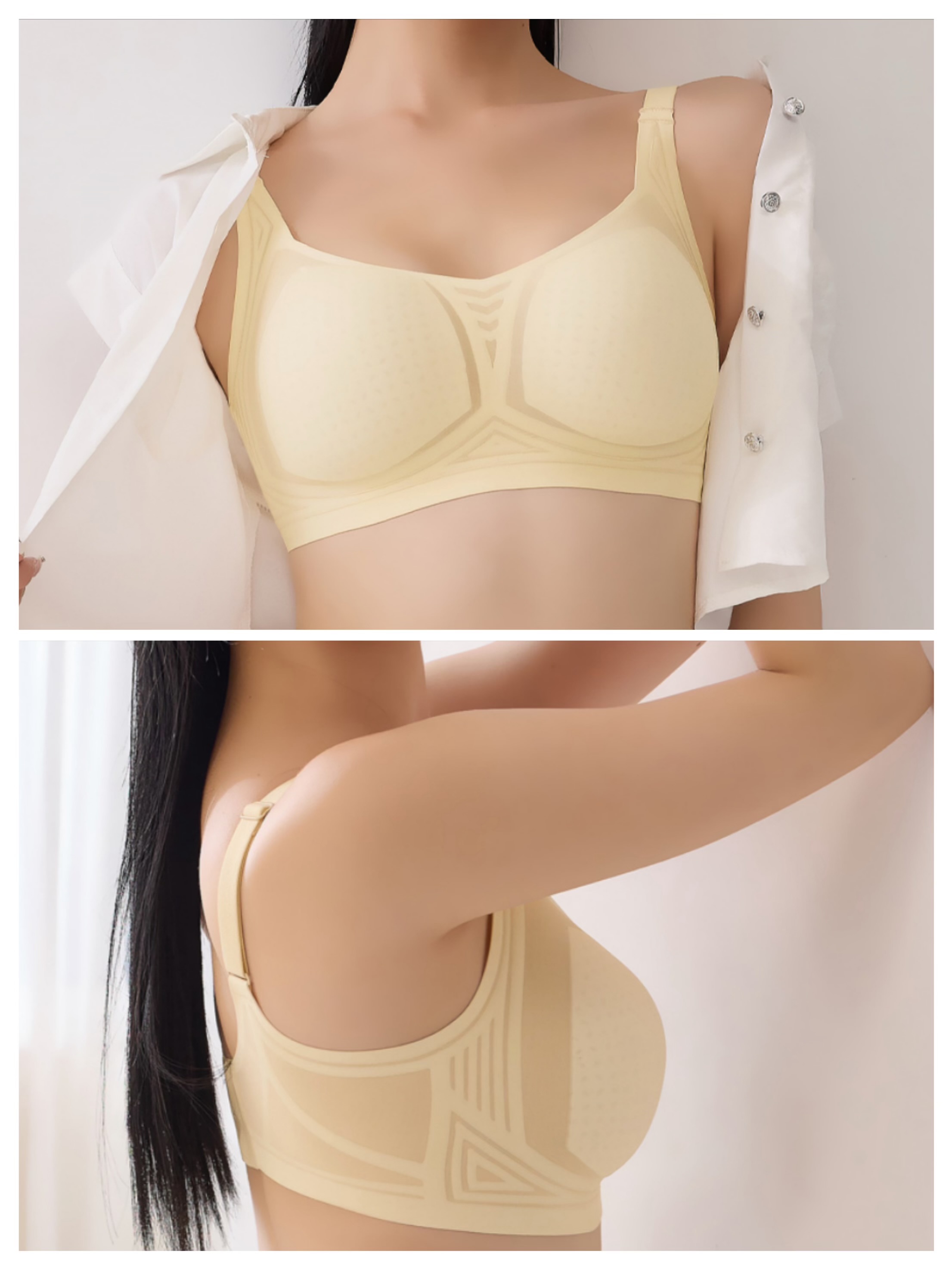 New-果凍膠收副乳冰肌無鋼圈內衣