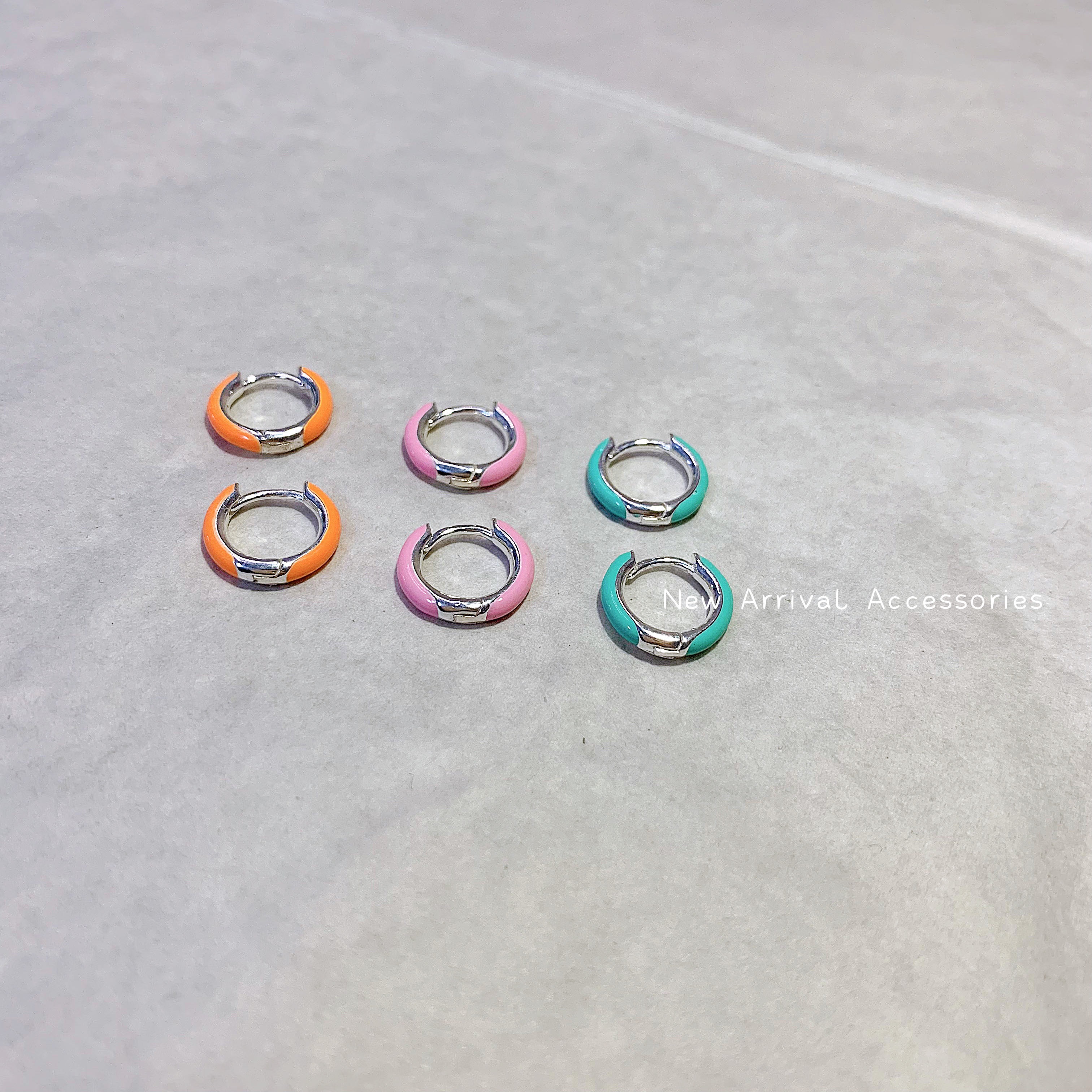 SE-螢光色純銀耳扣⛔️不可改夾