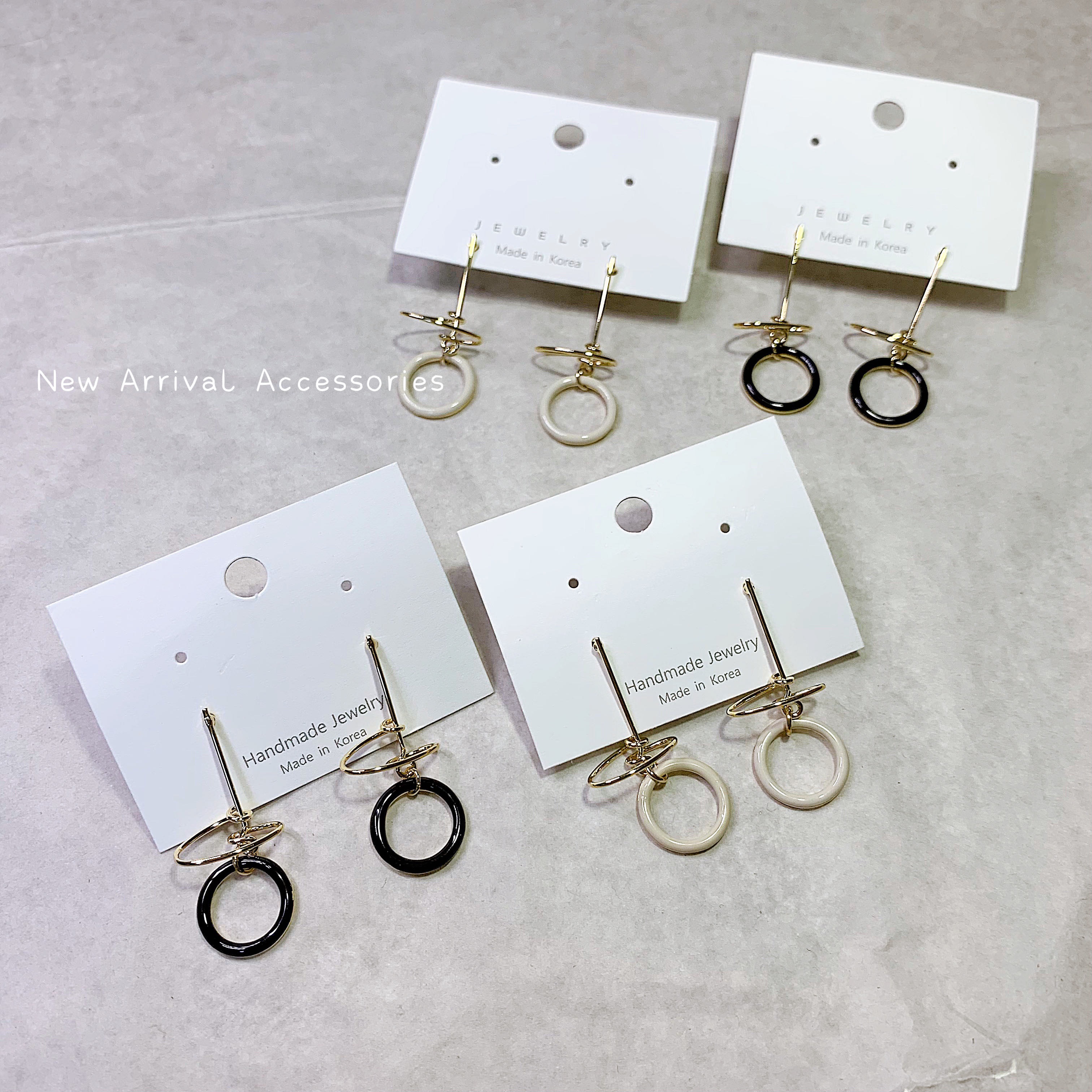 E-微立體圈圈耳環