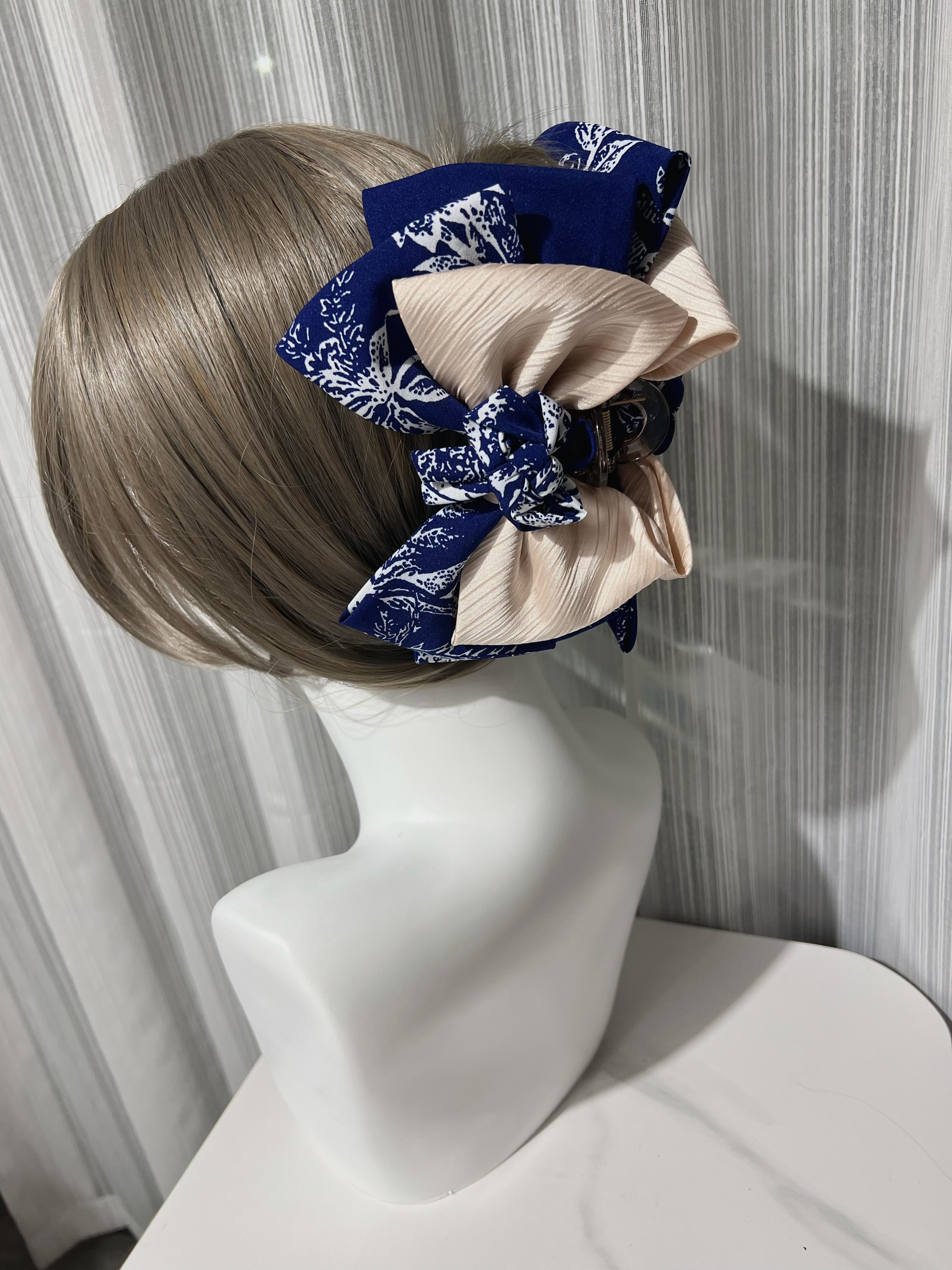 日系祭典超大蝴蝶結鯊魚夾*髮量多ok!