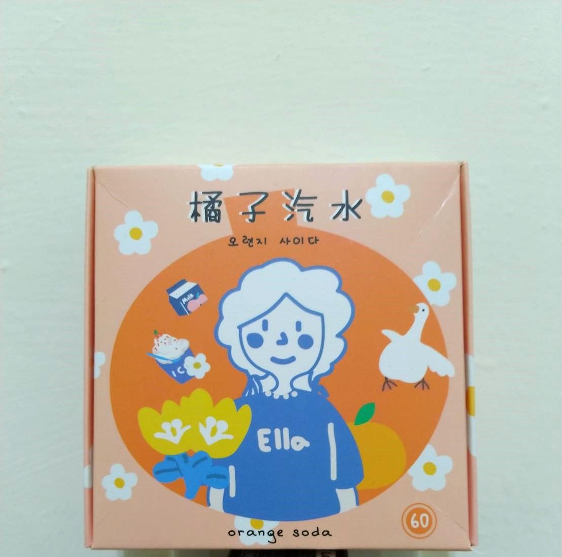 橘子汽水 韓系卡通盒裝貼紙