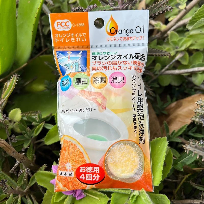 日本製不動化學馬桶橘油消臭清潔錠4入