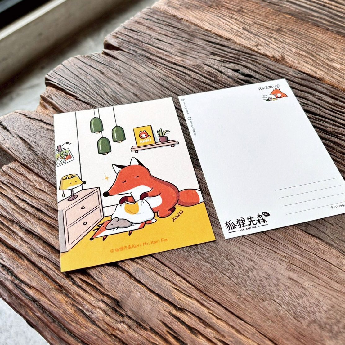 [現貨]狐狸先森Kari：雞蛋被被＿明信片