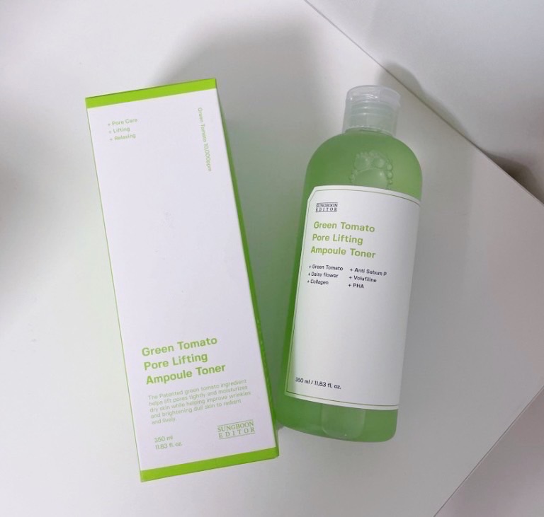 🇰🇷SUNGBOON EDITOR 綠番茄緊緻毛孔安瓶化妝水 350ml 內有簡述