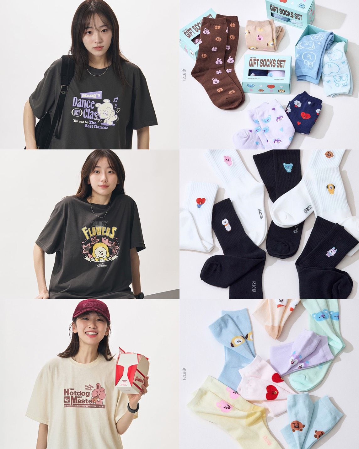 韓國BT21 T-Shirt（備註尺寸M或L）