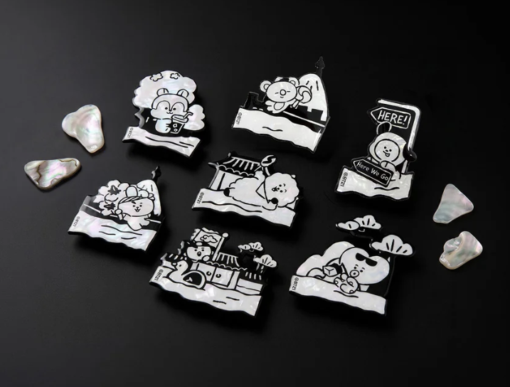 BT21 HOLOGRAM系列（珍珠母貝）