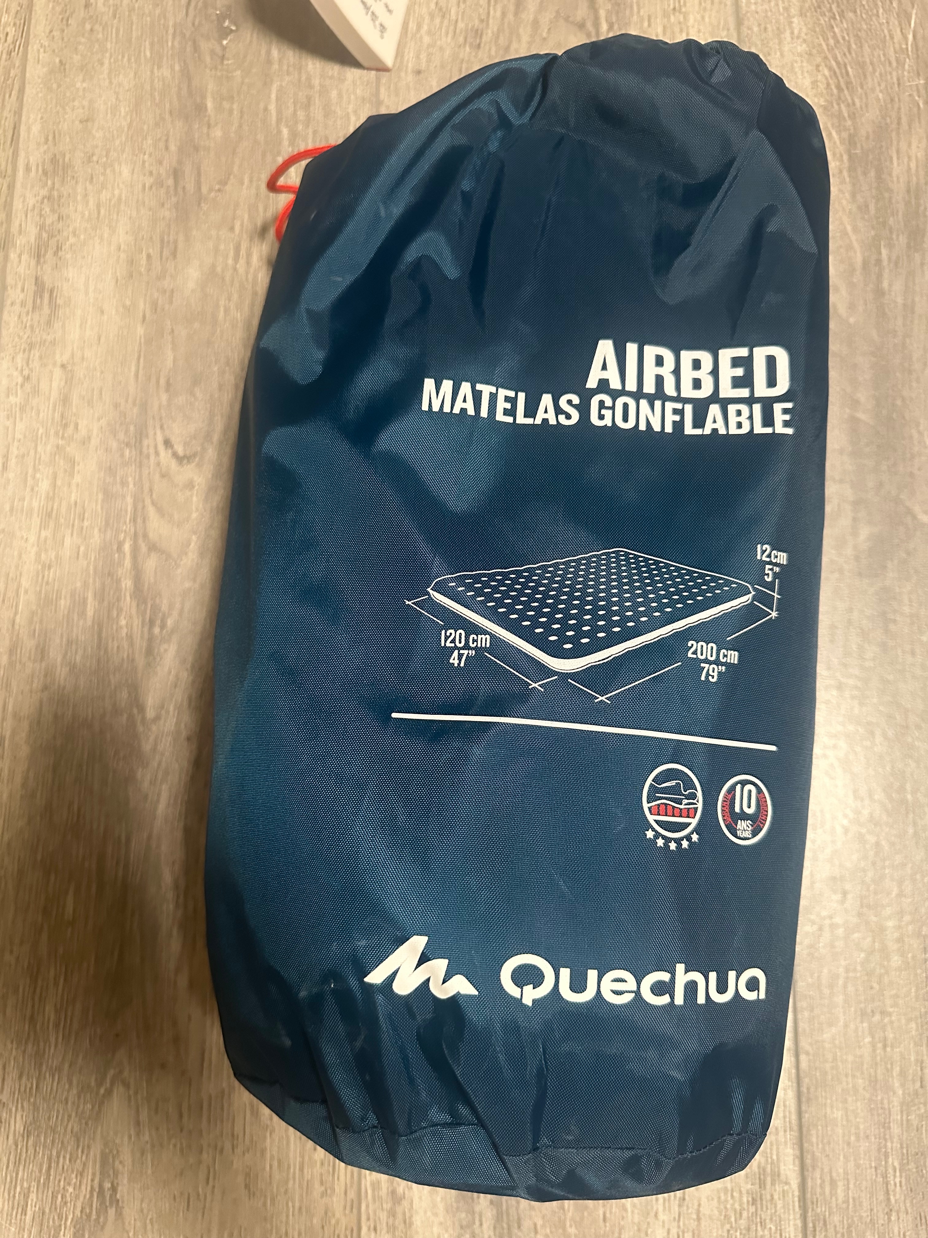 迪卡儂 親膚舒適露營充氣床墊 雙人