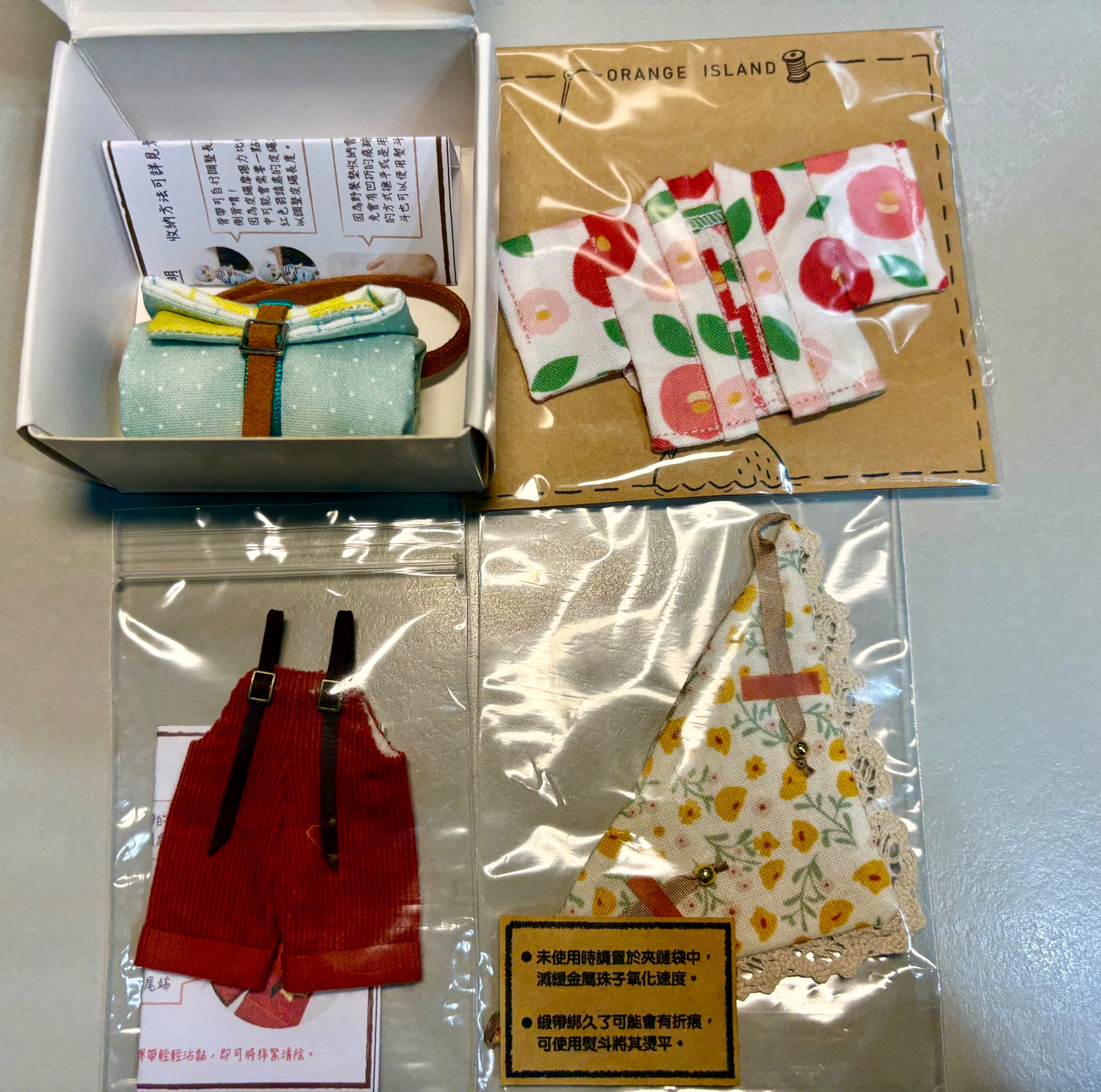 ［橘嶼］羽織、燈芯絨吊帶褲、野餐墊、鄉村小披肩