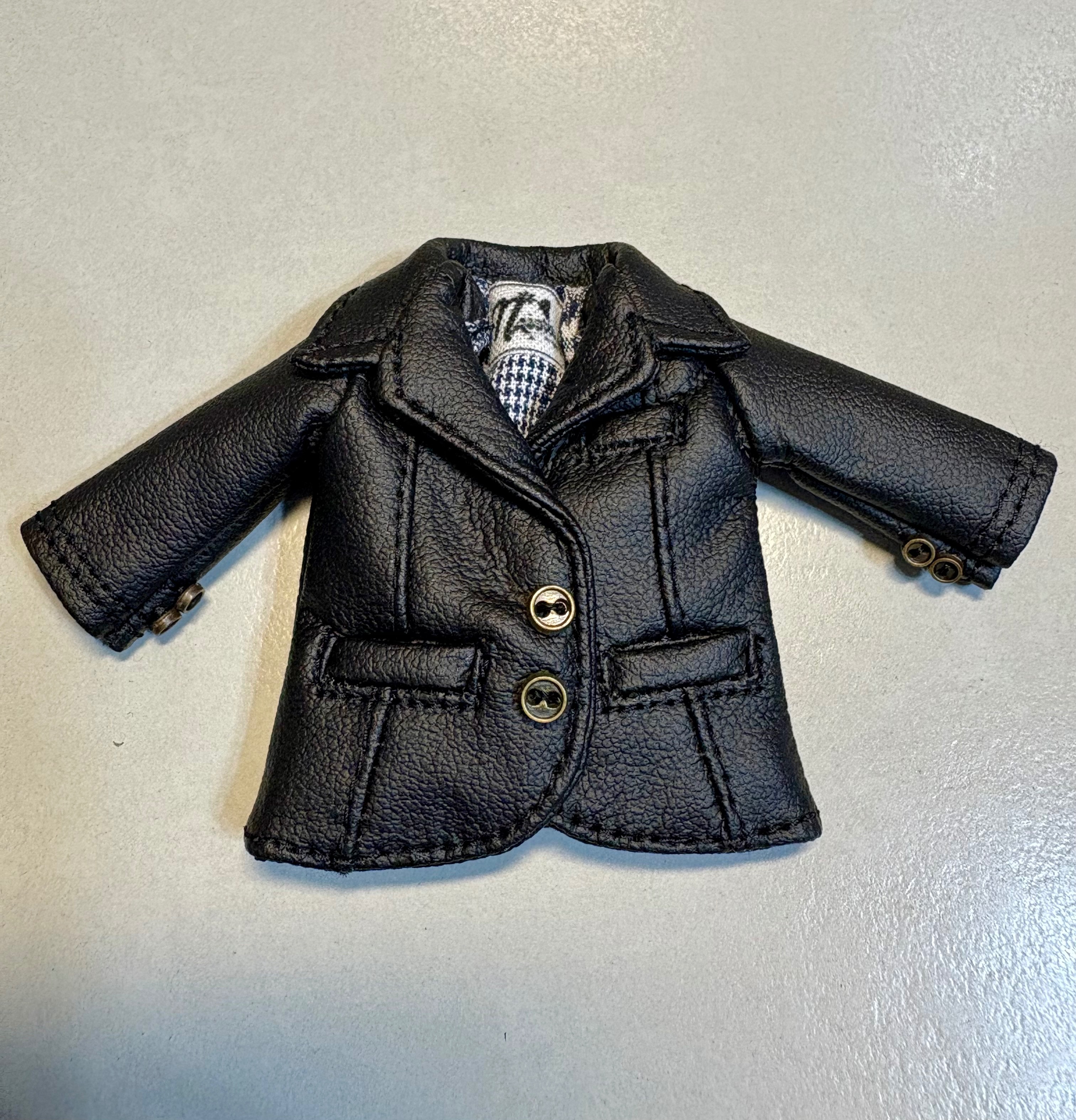 日本娃衣 ob11黑色皮衣