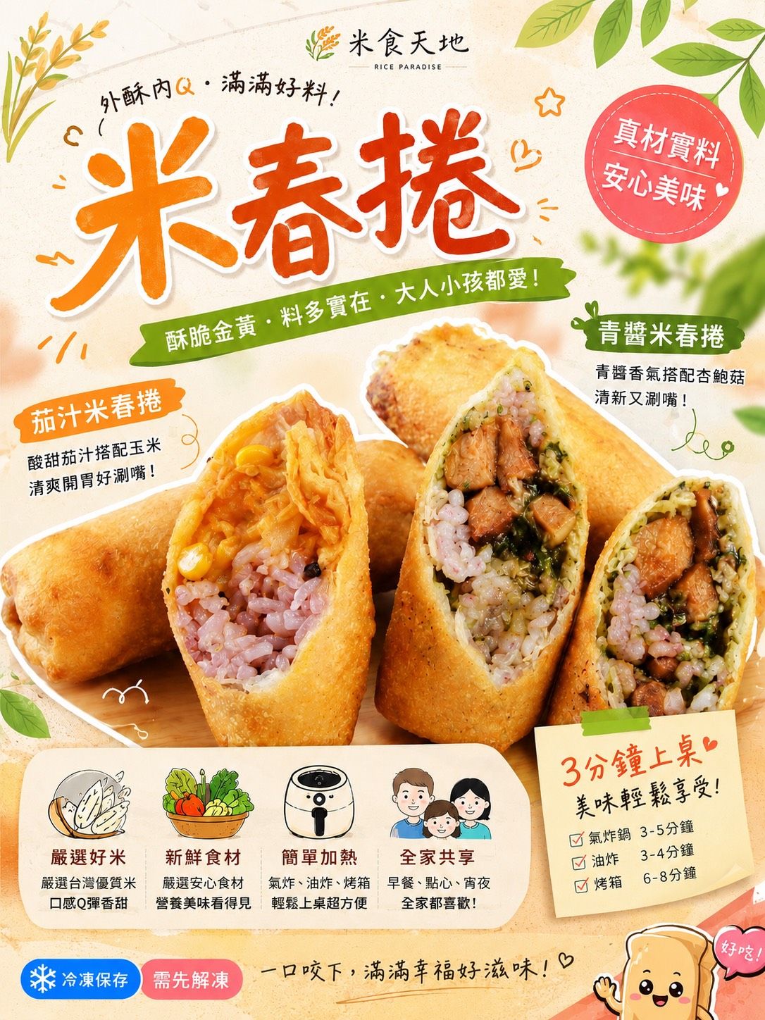 紫米 米春捲（全素可食）
