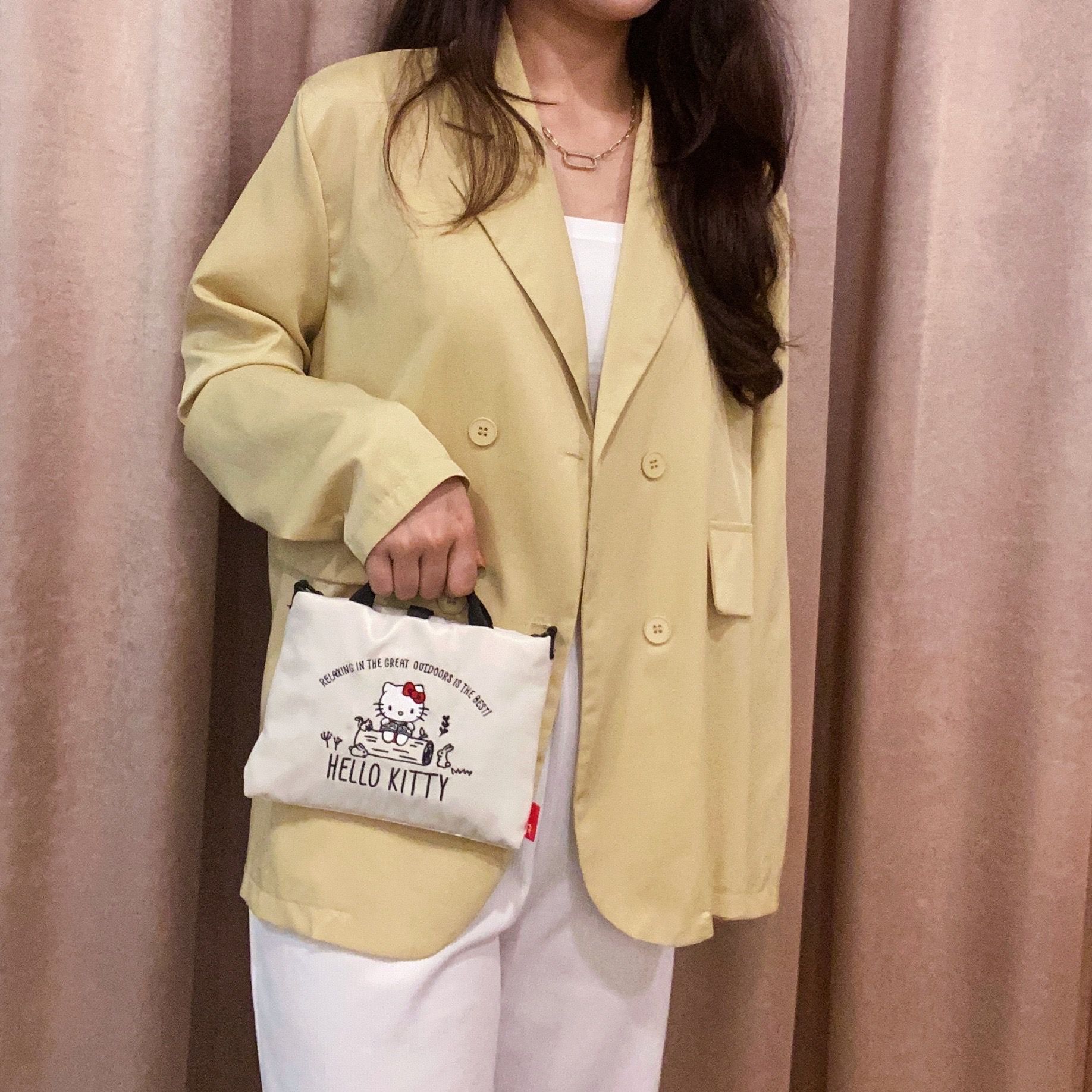 ROOTOTE x SANRIO刺繡手機隨身兩用肩背包