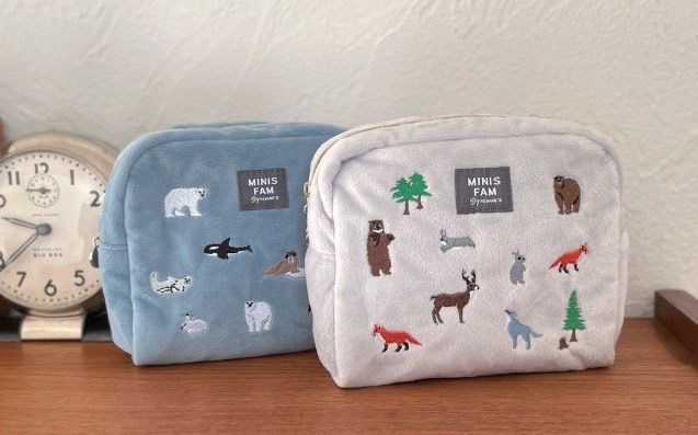 刺繡動物造型萬用包