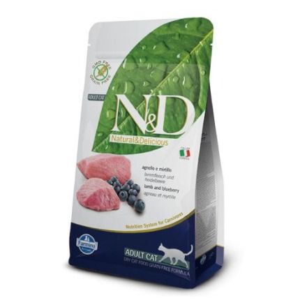 法米納ND挑嘴成貓天然無穀糧-羊肉藍莓 1.5kg/共10種口味/貓飼料/大包