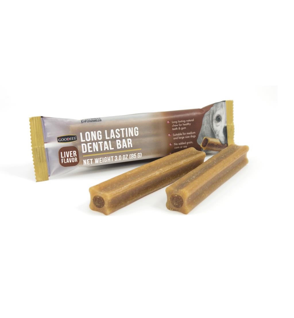 GOODIES耐嚼型潔牙棒-雞肝風味2入/包（85g）限購3支（狗潔牙棒）