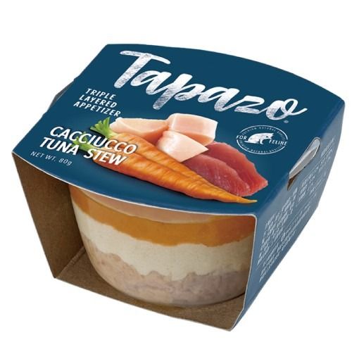 TAPAZO 特百滋 美味開胃三層杯-貓用牧羊人雞肉派 80g（2種口味）