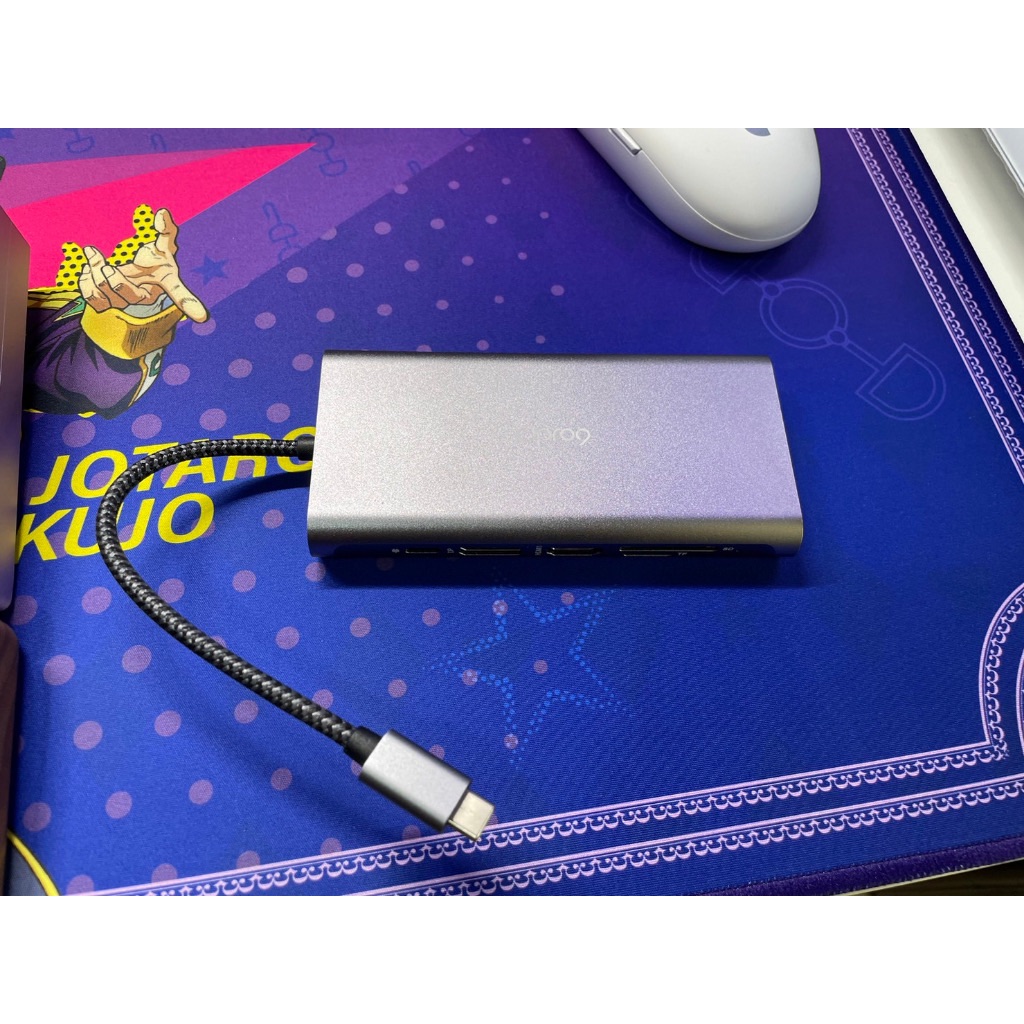 Opro9 USB-C 12合1多功能轉接器，4K 60hz，PD100W充電，HDMI*2
