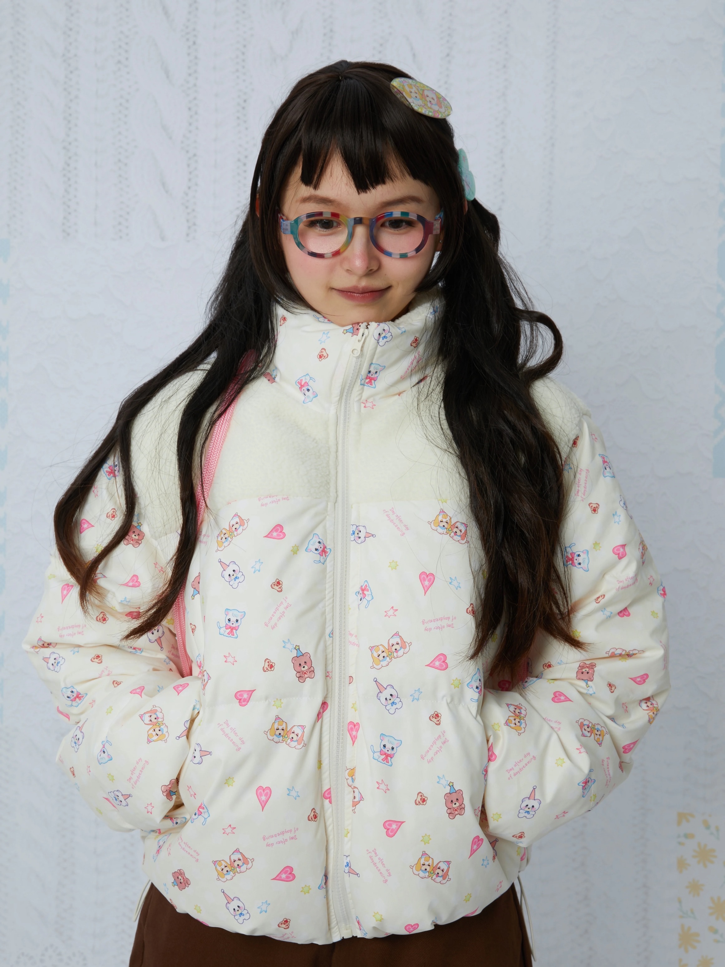 New🎀 niobium聯名 拼接保暖羽絨外套