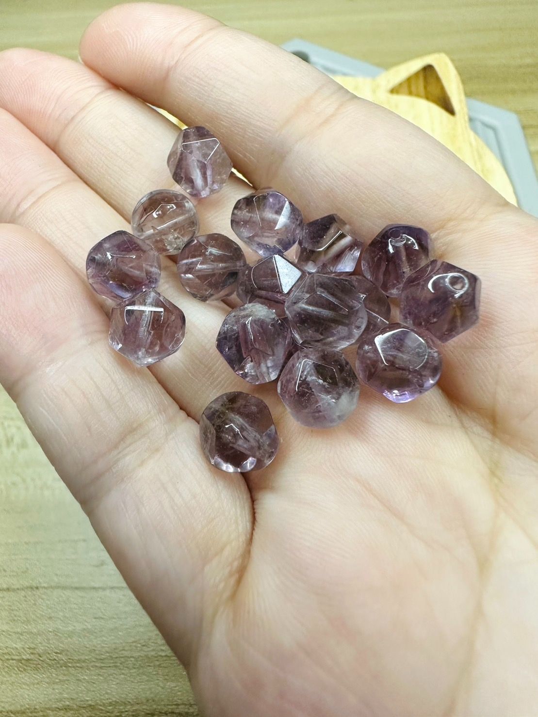 紫水晶鑽切/7.7mm/手串/散珠