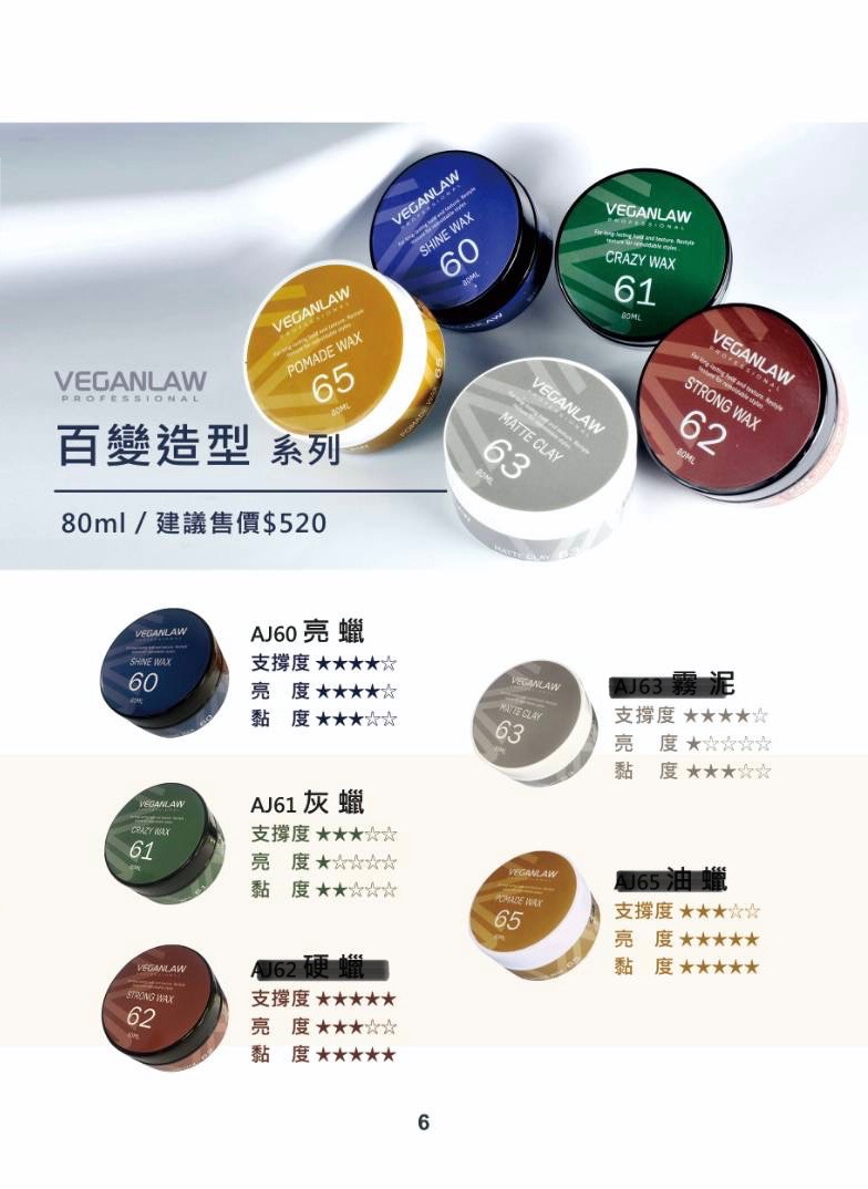 百變造型 髮蠟
