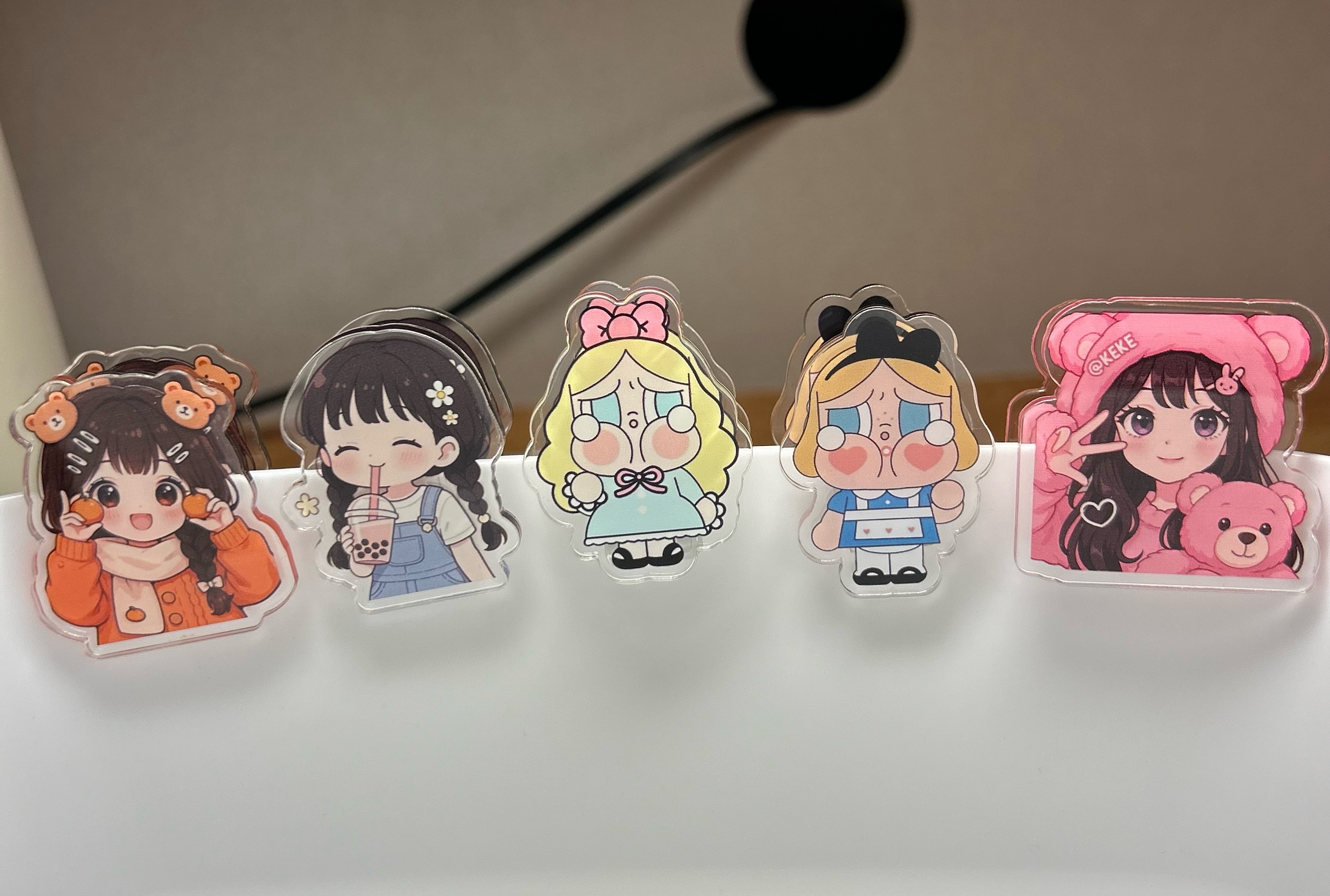 💖➰小編獨家商品＆Q版兩面PP夾·Q版壓克力扣環·Q版哭娃（雙面印刷）香氛片➰💖